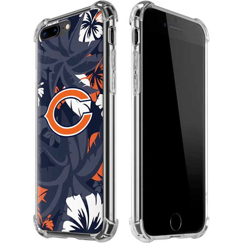 NFL Chicago Bears Tropical Print iPhone Cases