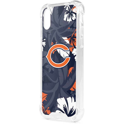 NFL Chicago Bears Tropical Print iPhone XS Clear Case
