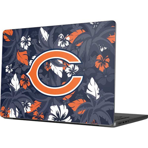 NFL Chicago Bears Tropical Print Apple MacBook Pro 14-inch Skin