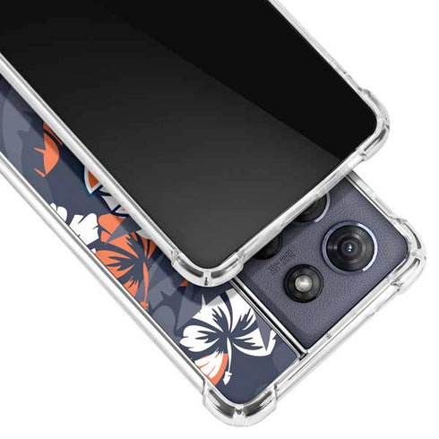 NFL Chicago Bears Tropical Print Moto G Play 5G (2025) Clear Case