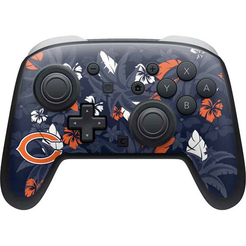 NFL Chicago Bears Tropical Print Nintendo Switch 2 (2025) Pro Controller Skin