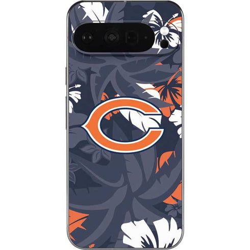 NFL Chicago Bears Tropical Print Pixel 9 Pro XL Skin