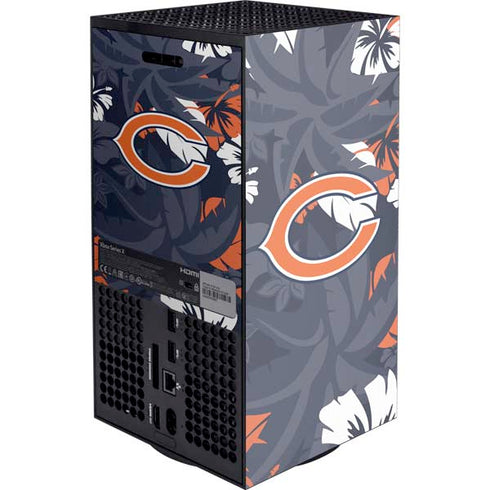 NFL Chicago Bears Tropical Print XBox Series X Digital Edition Console Skin