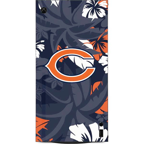 NFL Chicago Bears Tropical Print XBox Series X Digital Edition Console Skin