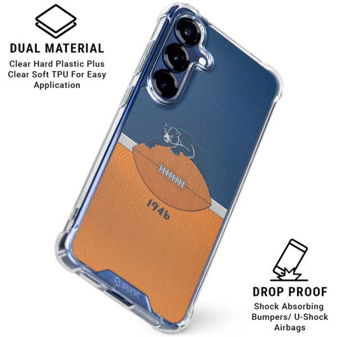 NFL Chicago Bears Vintage Galaxy S25 Plus Clear Case