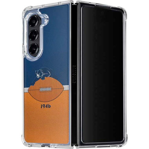 NFL Chicago Bears Vintage Galaxy Z Fold5 5G Clear Case