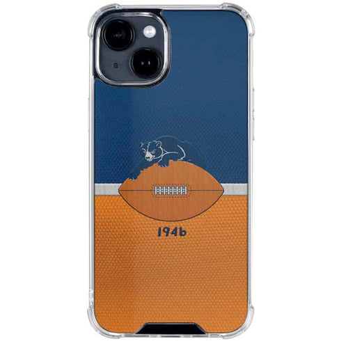 NFL Chicago Bears Vintage iPhone 15 Clear Case