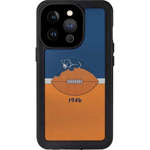NFL Chicago Bears Vintage iPhone 15 Pro Waterproof Case