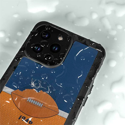 NFL Chicago Bears Vintage iPhone 15 Pro Waterproof Case