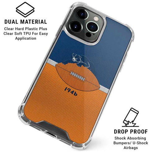 NFL Chicago Bears Vintage iPhone 16 Pro Clear Case