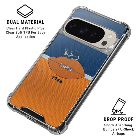NFL Chicago Bears Vintage Pixel 9/9 Pro Clear Case