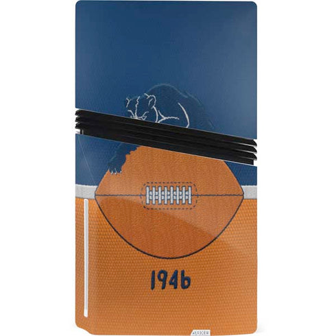 NFL Chicago Bears Vintage PS5 Pro Disk Console Skin