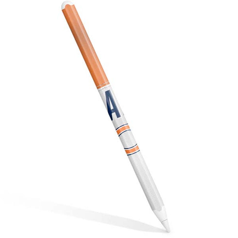 NFL Chicago Bears White Striped Apple Pencil (2nd Gen 2019) Skin