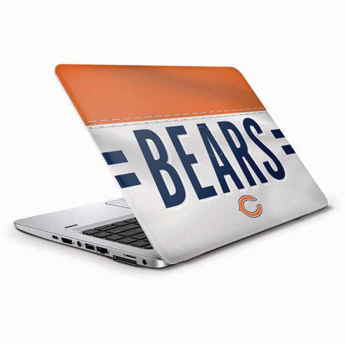 NFL Chicago Bears White Striped HP Elitebook Skin