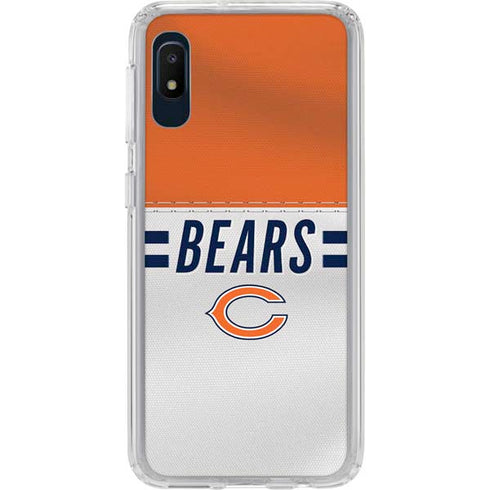 NFL Chicago Bears White Striped Galaxy Cases