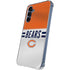 NFL Chicago Bears White Striped Galaxy A35 5G Clear Case