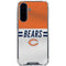 NFL Chicago Bears White Striped Galaxy A36 5G Clear Case