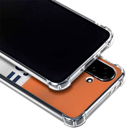 NFL Chicago Bears White Striped Galaxy A36 5G Clear Case