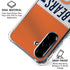 NFL Chicago Bears White Striped Galaxy A36 5G Clear Case