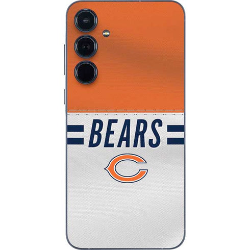 NFL Chicago Bears White Striped Galaxy A36 5G Skin