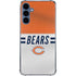 NFL Chicago Bears White Striped Galaxy A55 5G Clear Case