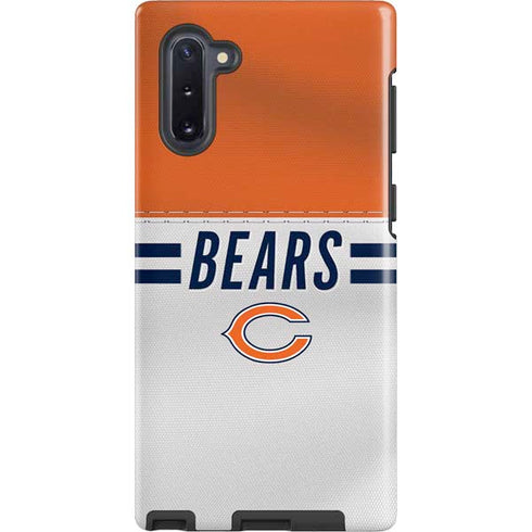 NFL Chicago Bears White Striped Galaxy Cases