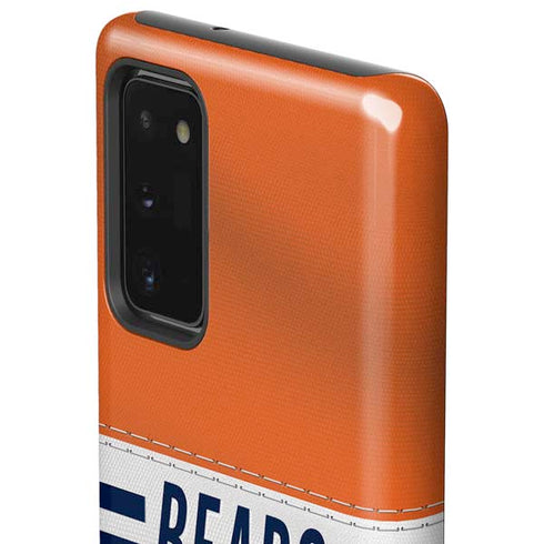 NFL Chicago Bears White Striped Galaxy Note20 5G Pro Case