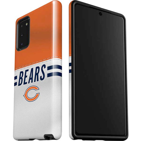 NFL Chicago Bears White Striped Galaxy Note20 5G Pro Case