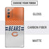 NFL Chicago Bears White Striped Galaxy Note20 5G Skin