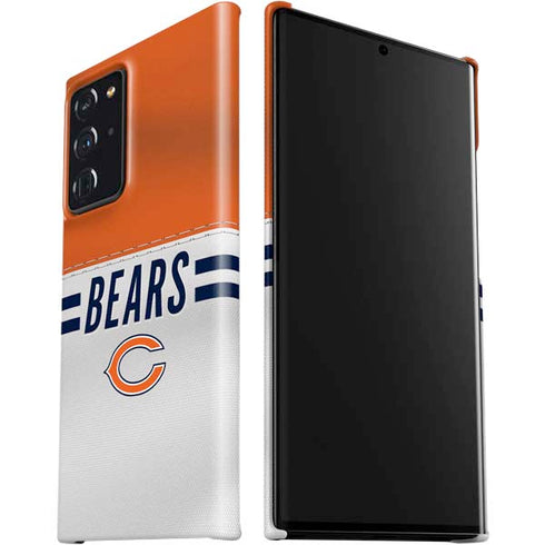 NFL Chicago Bears White Striped Galaxy Note20 Ultra 5G Lite Case