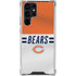 NFL Chicago Bears White Striped Galaxy S23 Ultra Clear Case