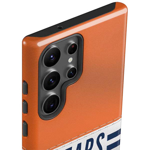 NFL Chicago Bears White Striped Galaxy S23 Ultra Pro Case