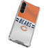 NFL Chicago Bears White Striped Galaxy S24 FE Clear Case