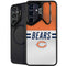 NFL Chicago Bears White Striped Galaxy S24 FE Kickstand Case