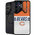 NFL Chicago Bears White Striped Galaxy S24 FE Kickstand Case