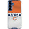 NFL Chicago Bears White Striped Galaxy S25 Plus Clear Case
