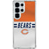 NFL Chicago Bears White Striped Galaxy S25 Ultra Clear Case
