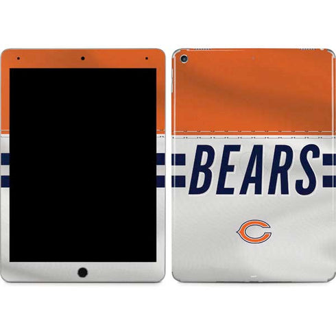 NFL Chicago Bears White Striped iPad Skins