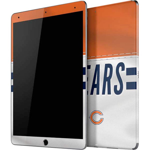 NFL Chicago Bears White Striped iPad Skins