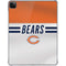 NFL Chicago Bears White Striped iPad Pro 11in (2024) Clear Case