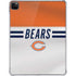 NFL Chicago Bears White Striped iPad Pro 11in (2024) Clear Case