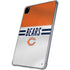 NFL Chicago Bears White Striped iPad Pro 11in (2024) Clear Case