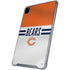 NFL Chicago Bears White Striped iPad Pro 12.9in (2020) Clear Case