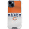 NFL Chicago Bears White Striped iPhone 15 Clear Case