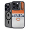 NFL Chicago Bears White Striped iPhone 15 Pro Max Kickstand Case