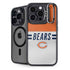 NFL Chicago Bears White Striped iPhone 15 Pro Max Kickstand Case