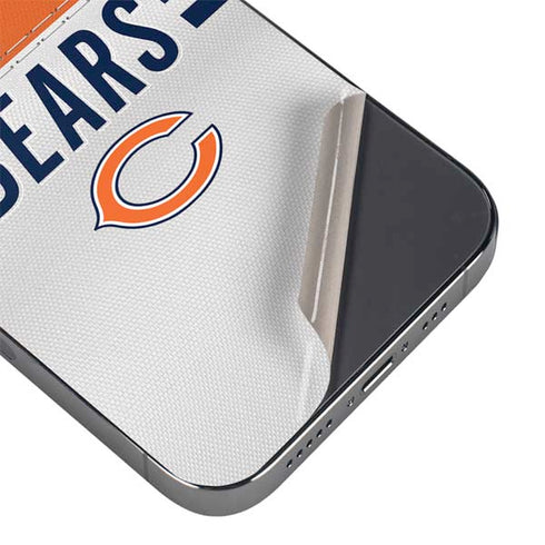 NFL Chicago Bears White Striped iPhone 15 Pro Max Skin