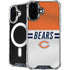 NFL Chicago Bears White Striped iPhone 16 Plus MagSafe Case