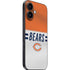NFL Chicago Bears White Striped iPhone 16 Plus Skin