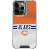 NFL Chicago Bears White Striped iPhone 16 Pro Clear Case